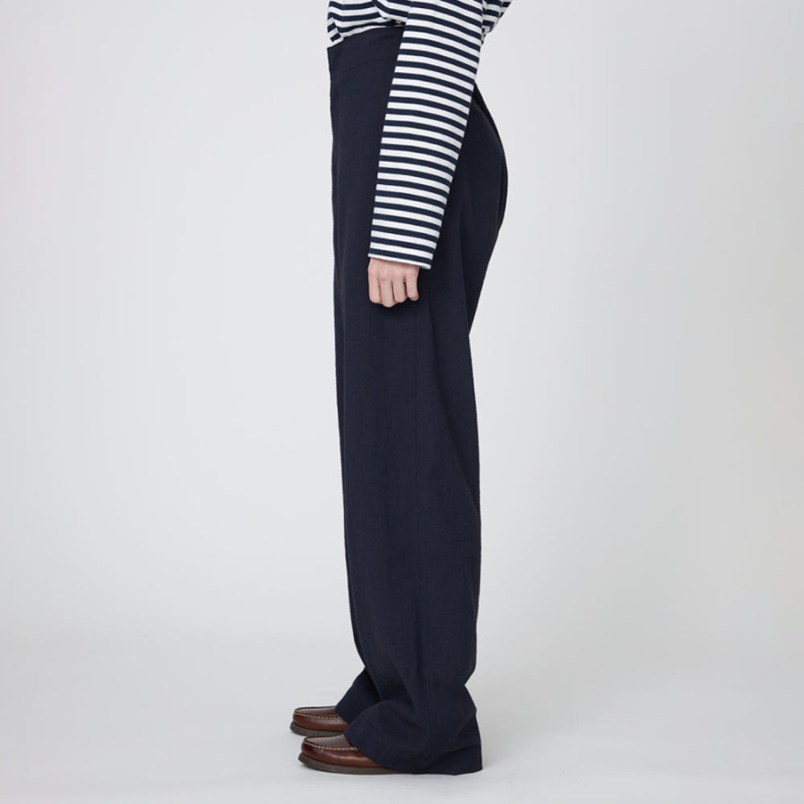 나나미카 여성 울 코튼 크레페 팬츠 2컬러 S25SC059