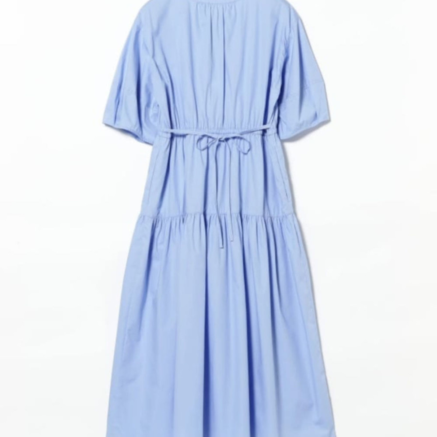 레이 빔즈 랜턴 슬리브 개더 원피스 3컬러 61-26-1240-111