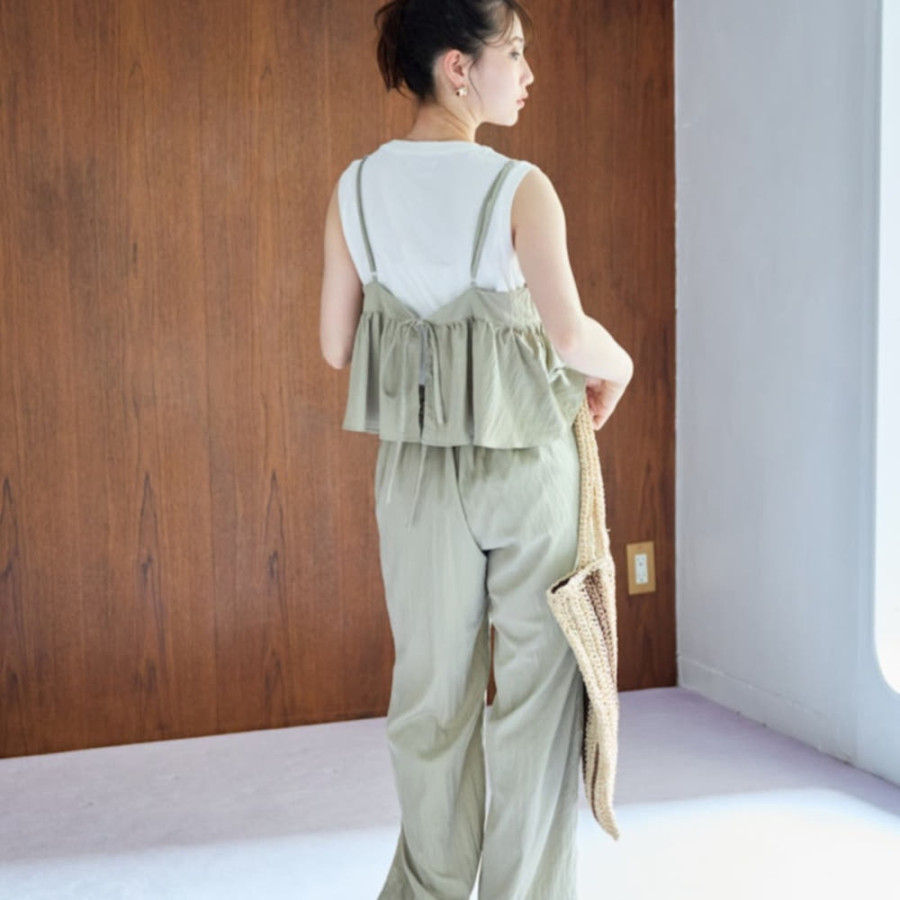 프릭스스토어 와셔 가공 캐미 팬츠 투피스 6컬러 1342248901194