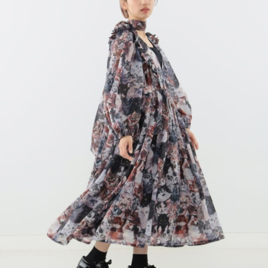 빔즈 mmts X unoa 쉬폰 드레스 원피스 2컬러 16-26-0017-438