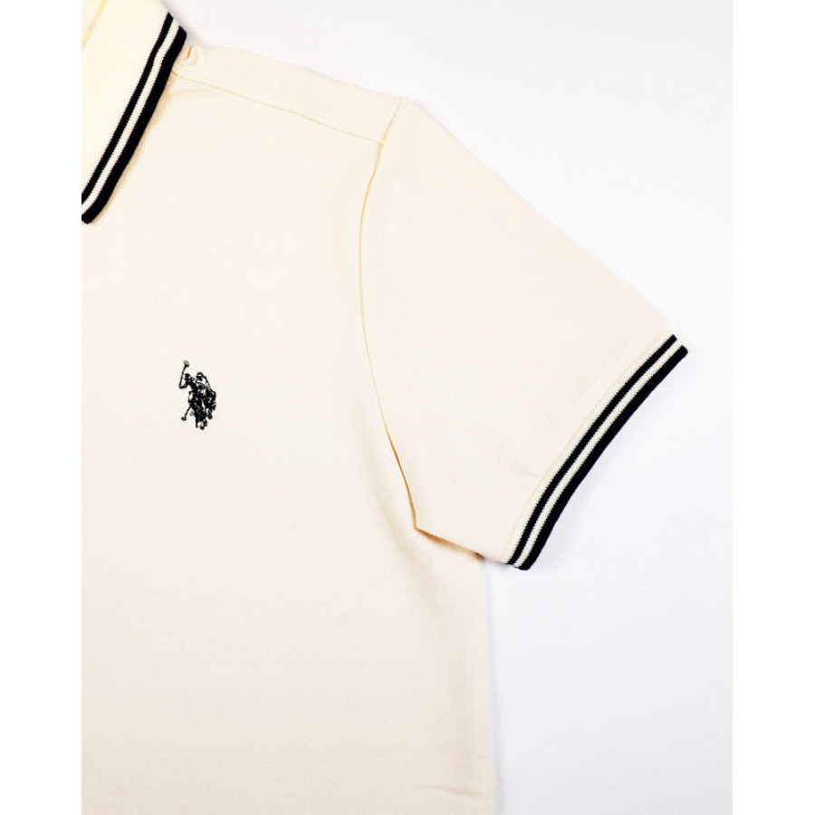 U.S. POLO ASSN. 유에스폴로에센 배색 폴로 원피스 더블홀스맨 자수 3컬러 PLL51101