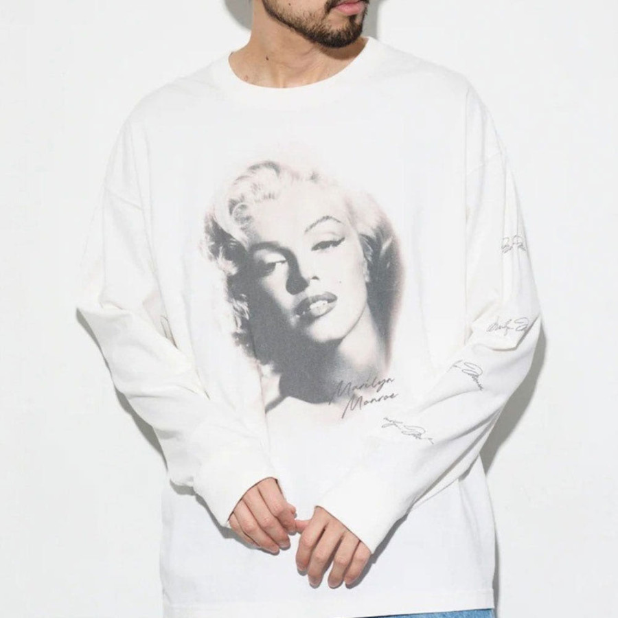 프릭스스토어 별주 마릴린 먼로 L/S 컷소 Glamour 긴팔 티셔츠 2컬러 1021248901231