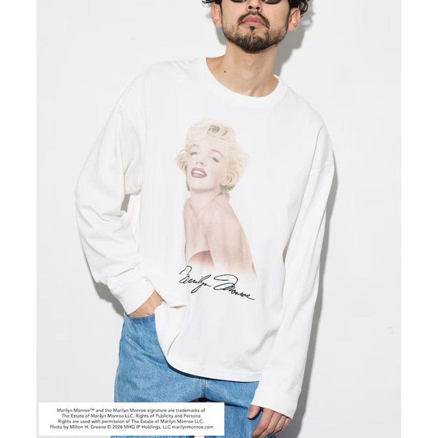 프릭스스토어 별주 마릴린 먼로 L/S 컷소 Red Sitting 긴팔 티셔츠 2컬러 1021248901233