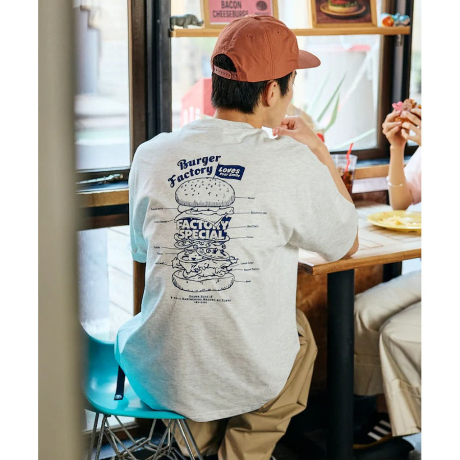 프릭스스토어 버거팩토리 별주 빅실루엣 백프린트 크루넥 반팔 티셔츠 5컬러 1226248902987