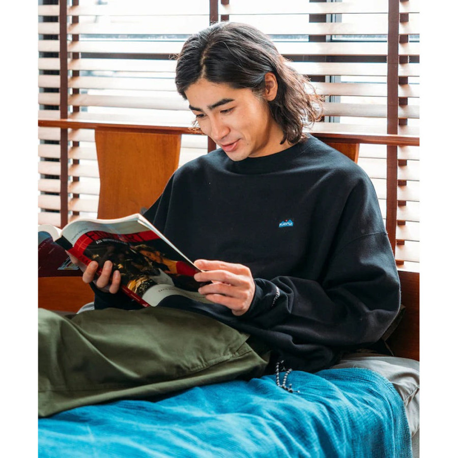 프릭스스토어 카부 별주 릴랙스핏 원포인트 자수 크루넥 스웨트 헴 코드 5컬러 1221105100075