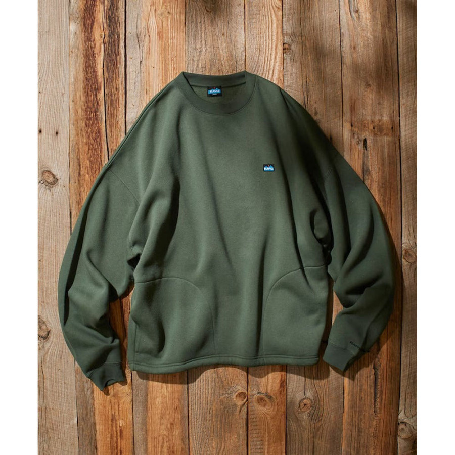 프릭스스토어 카부 별주 릴랙스핏 원포인트 자수 크루넥 스웨트 헴 코드 5컬러 1221105100075