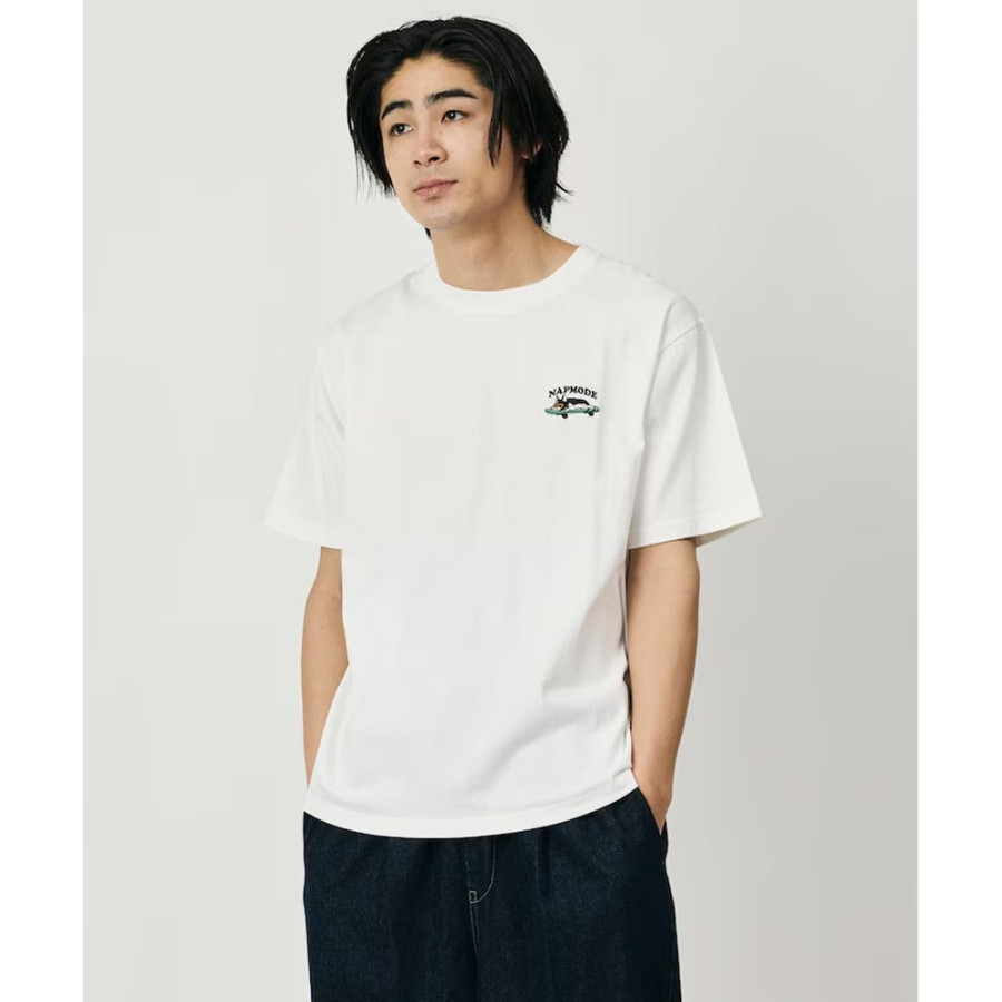 프릭스스토어 릴랙스핏 원포인트 동물 자수 크루넥 티셔츠 4컬러 1226248903008