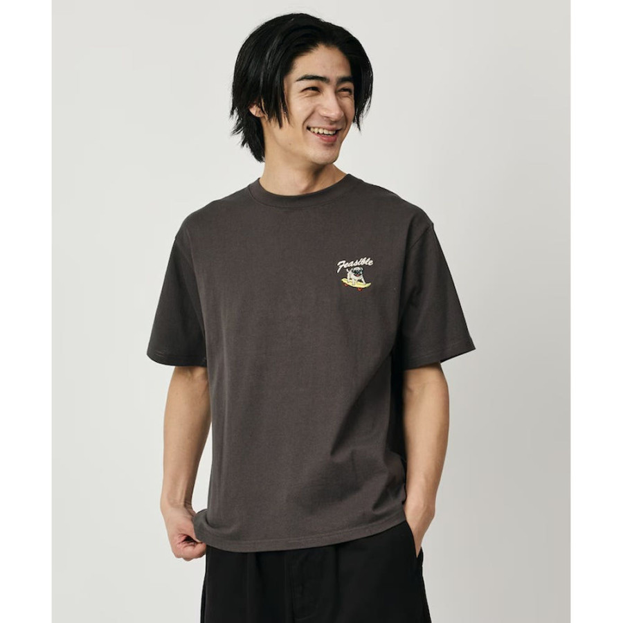 프릭스스토어 릴랙스핏 백 자수 디자인 크루넥 티셔츠 Dog 3컬러 1226248903007