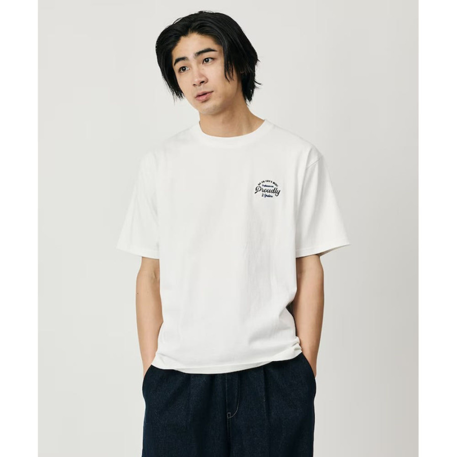 프릭스스토어 릴랙스핏 디자인 백 자수 크루넥 반팔 티셔츠 Cherry 3컬러 1226248903005