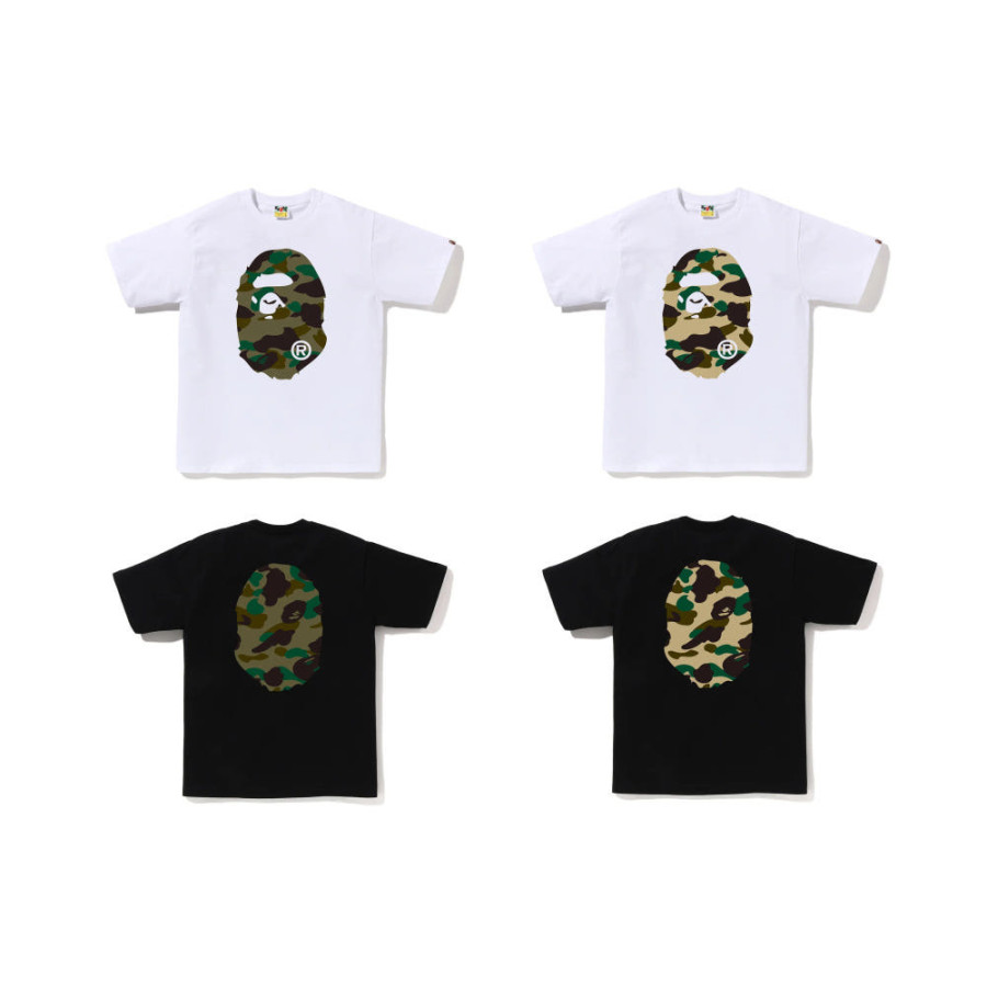 베이프 1ST 카모 빅 에이프 헤드 반팔 티셔츠 4컬러 1M30110015