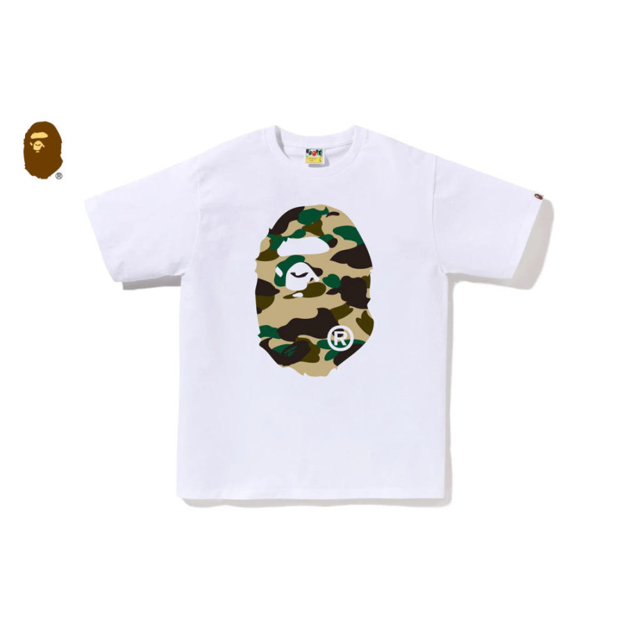 베이프 1ST 카모 빅 에이프 헤드 반팔 티셔츠 4컬러 1M30110015