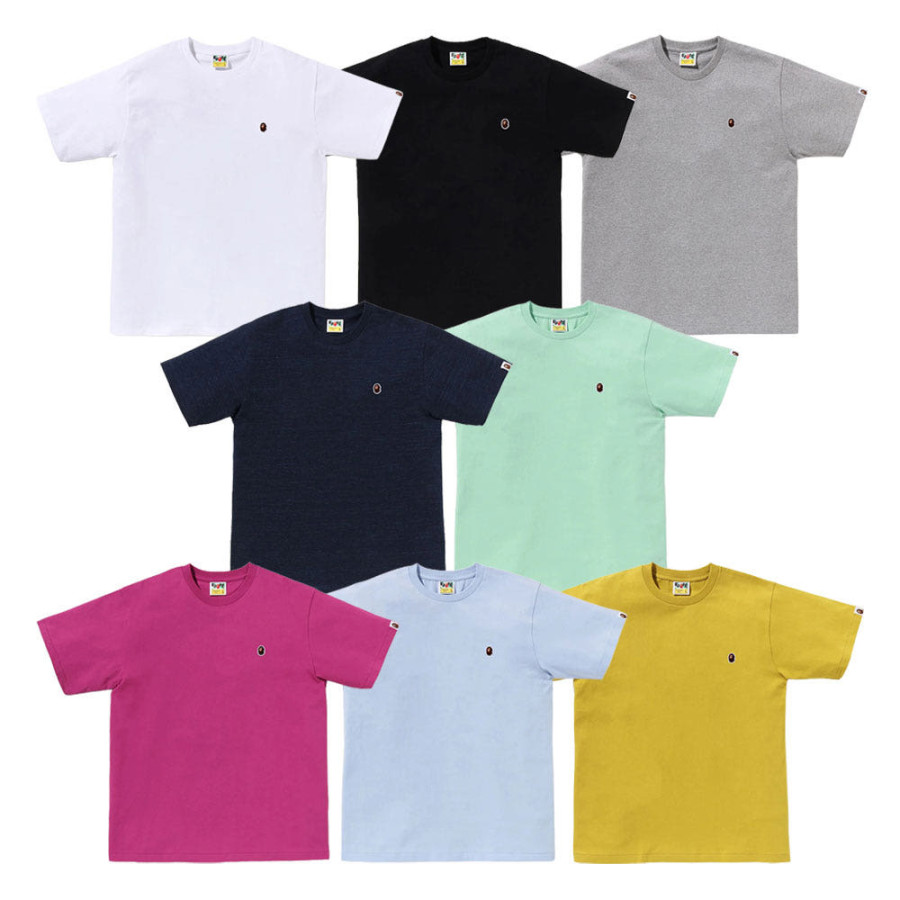 베이프 원포인트 반팔 티셔츠 8컬러 1M30110003