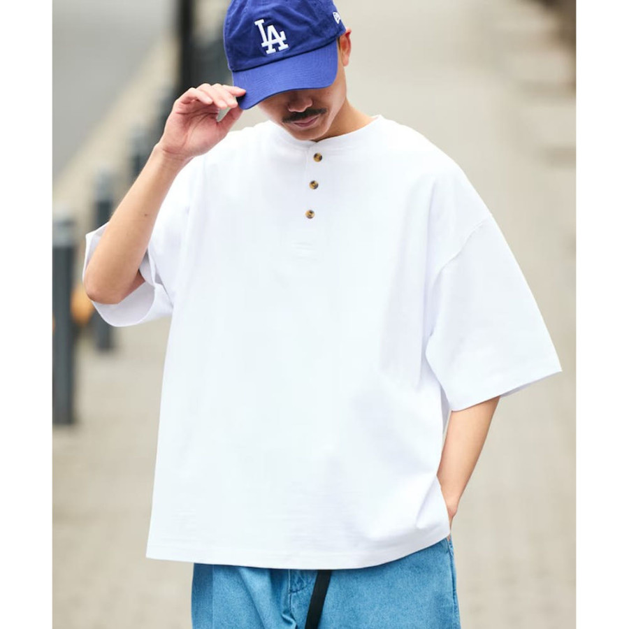 프릭스스토어 9온스 헤비웨이트 빅 실루엣 헨리넥 티셔츠 7컬러 1227248900491