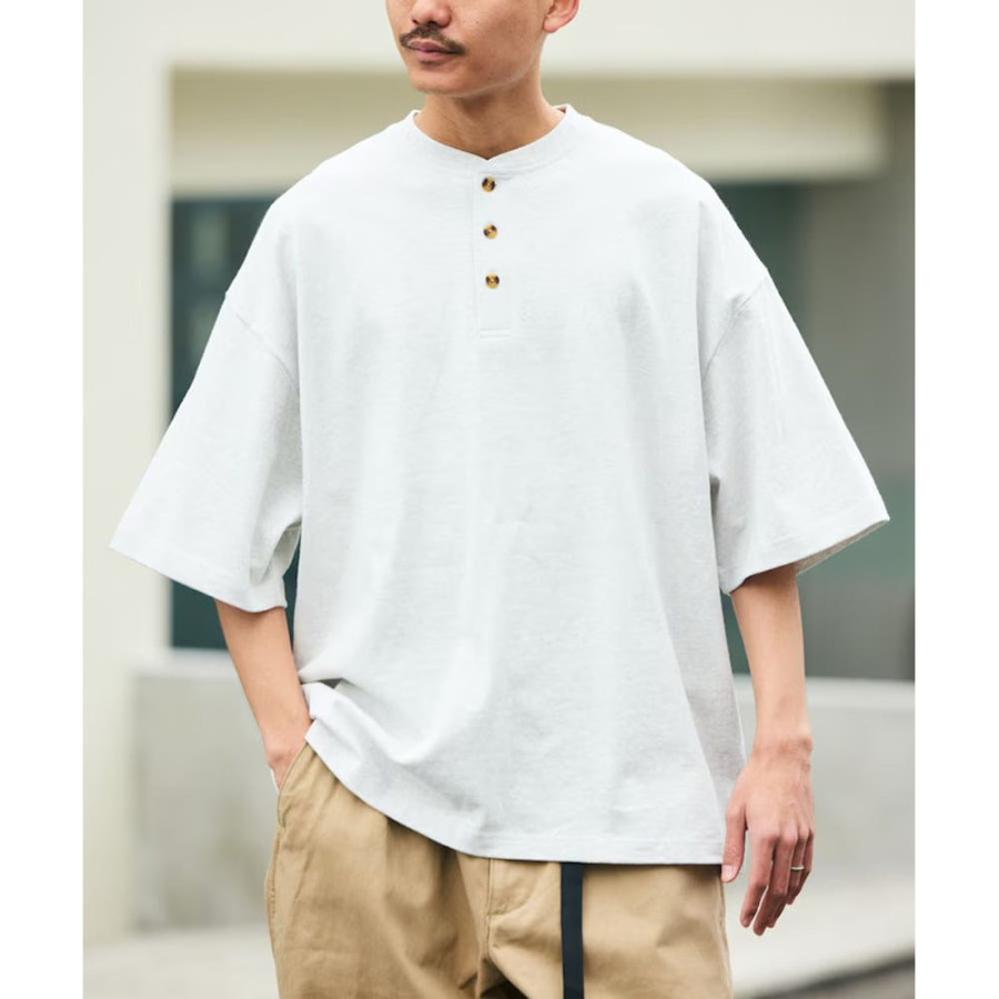 프릭스스토어 9온스 헤비웨이트 빅 실루엣 헨리넥 티셔츠 7컬러 1227248900491