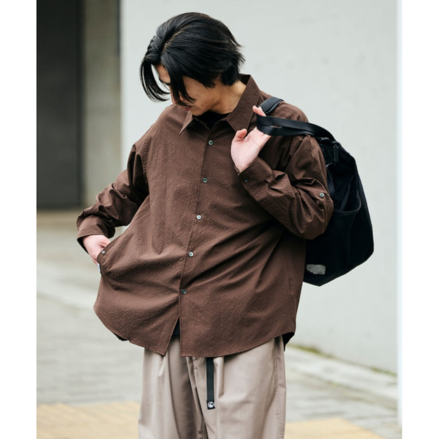 프릭스스토어 에어라이드 릴렉스핏 포켓터블 2WAY 롤업 시어 사커 셔츠 4컬러 1201248900297