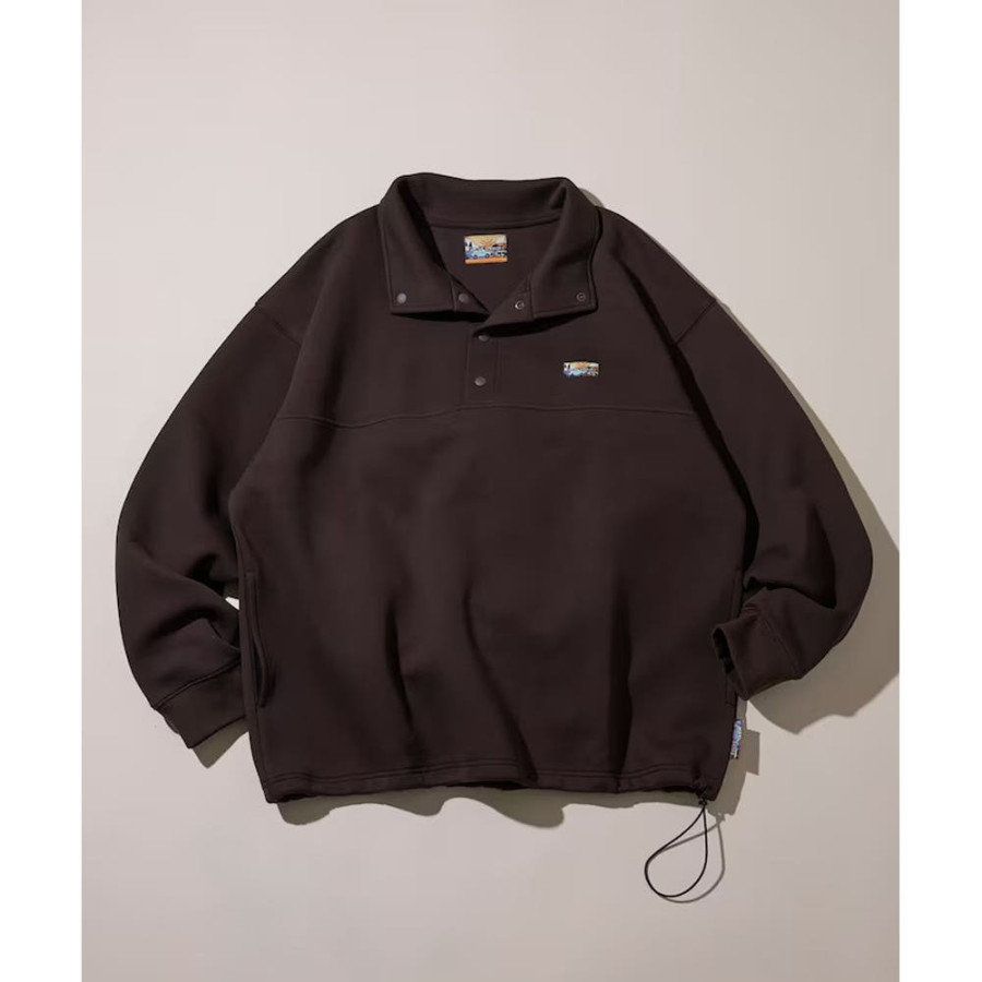 프릭스스토어 빅실루엣 스핀들 박스 원포인트 로고 스냅 버튼 스웨트 8컬러 1023248903157