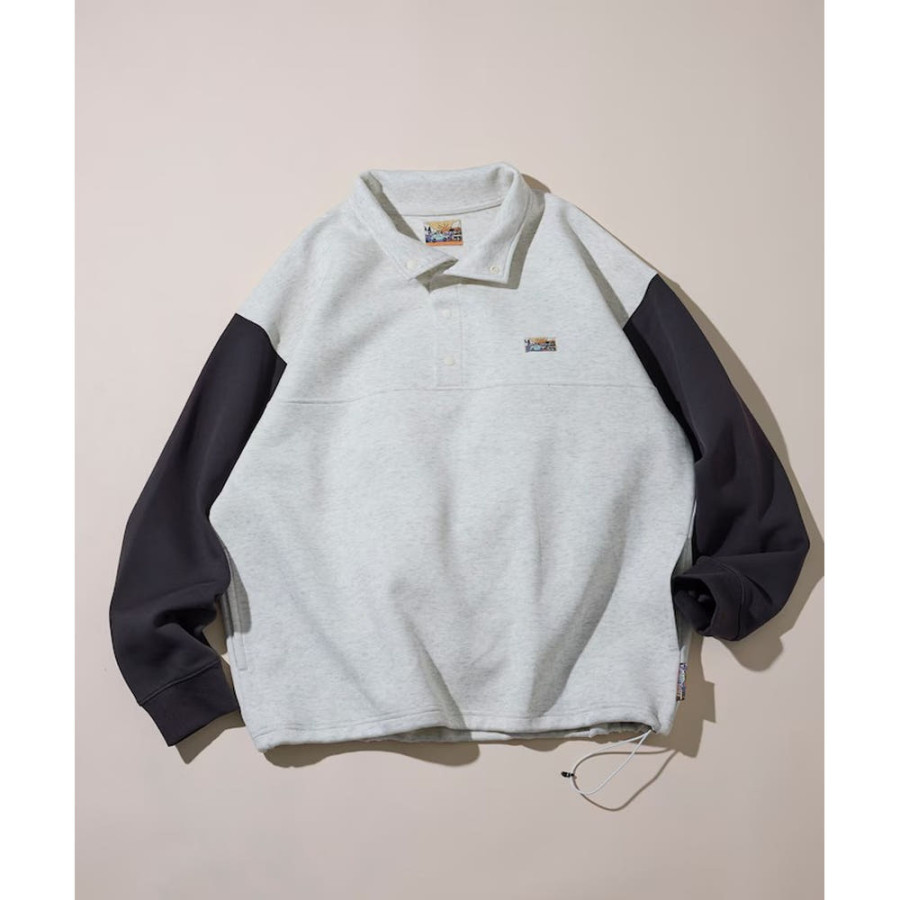 프릭스스토어 빅실루엣 스핀들 박스 원포인트 로고 스냅 버튼 스웨트 8컬러 1023248903157