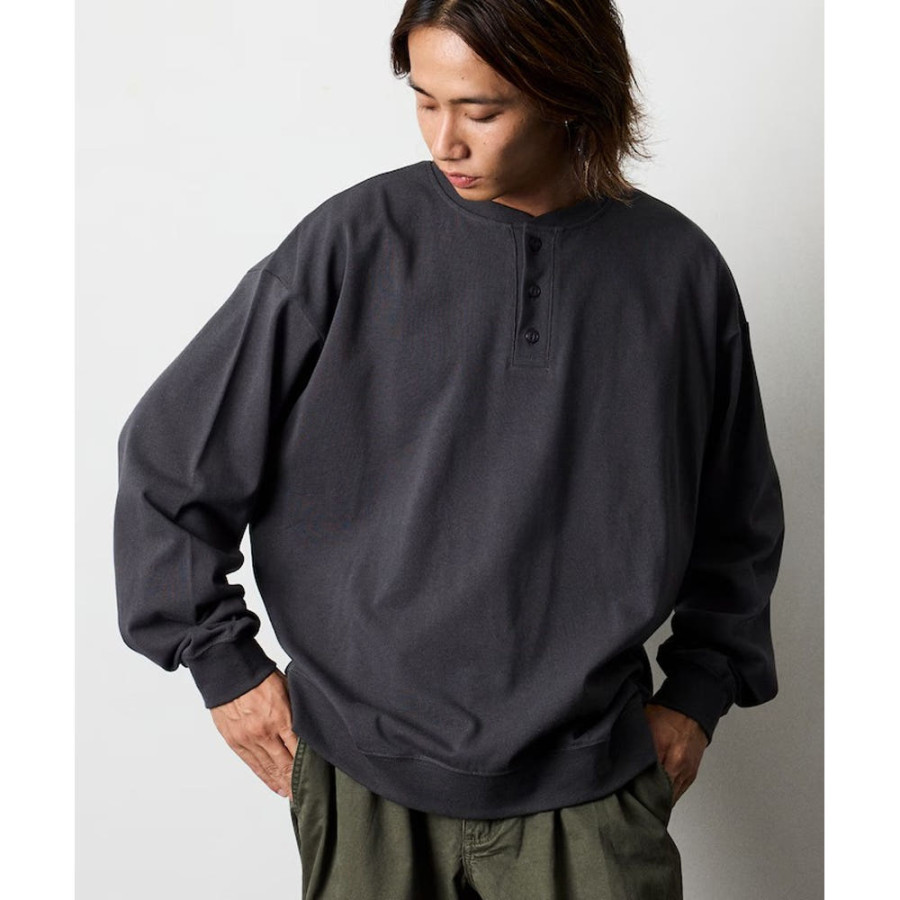 프릭스스토어 빅실루엣 USA 코튼 헨리넥 롱슬리브 티셔츠 5컬러 1223248901263