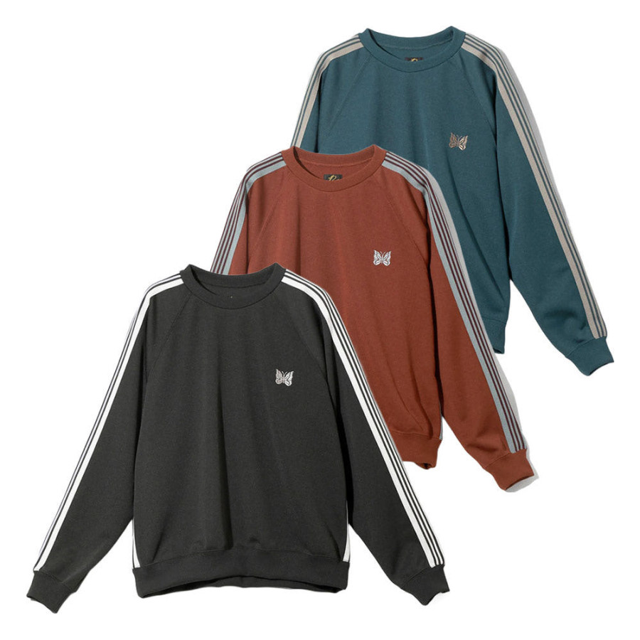 니들스 트랙 크루넥 스웨트 셔츠 폴리 스무스 3컬러 SX405