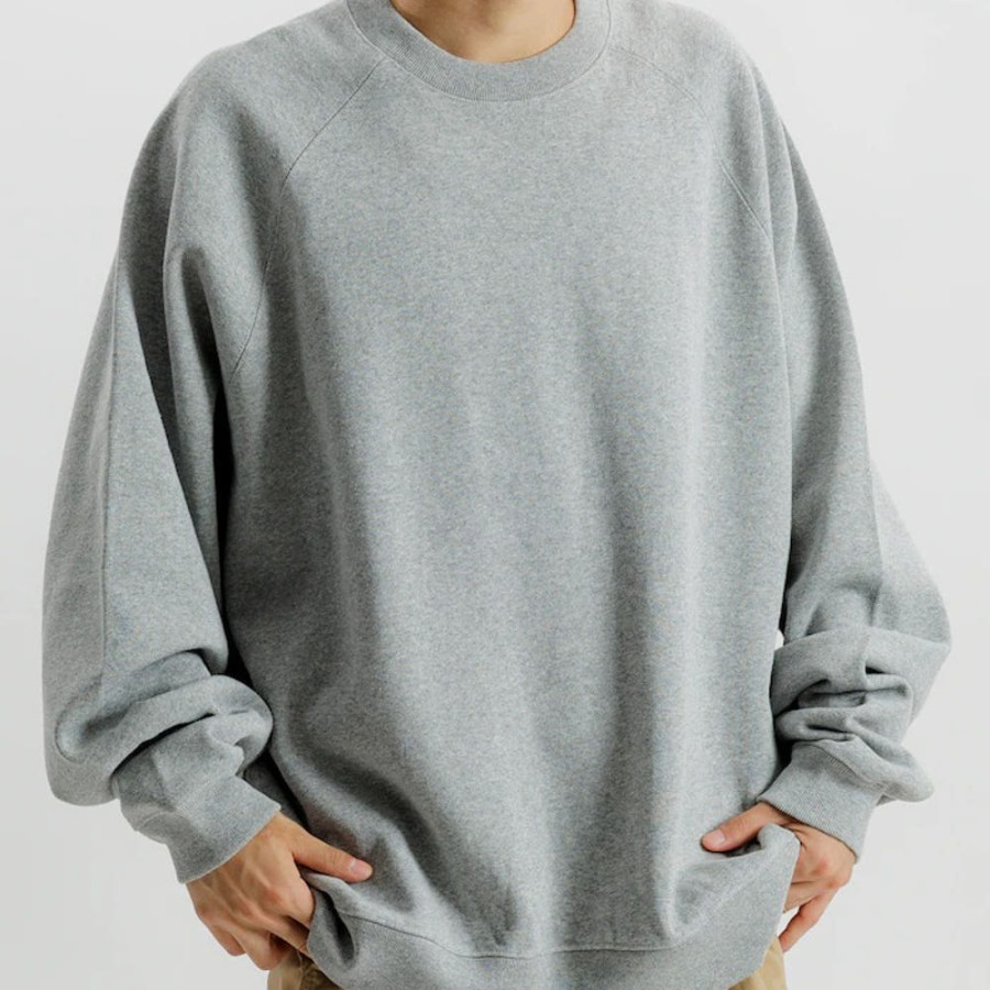 프릭스스토어 12oz 헤비웨이트 오버핏 래글런 슬리브 크루넥 스웨트 맨투맨 1223248901248
