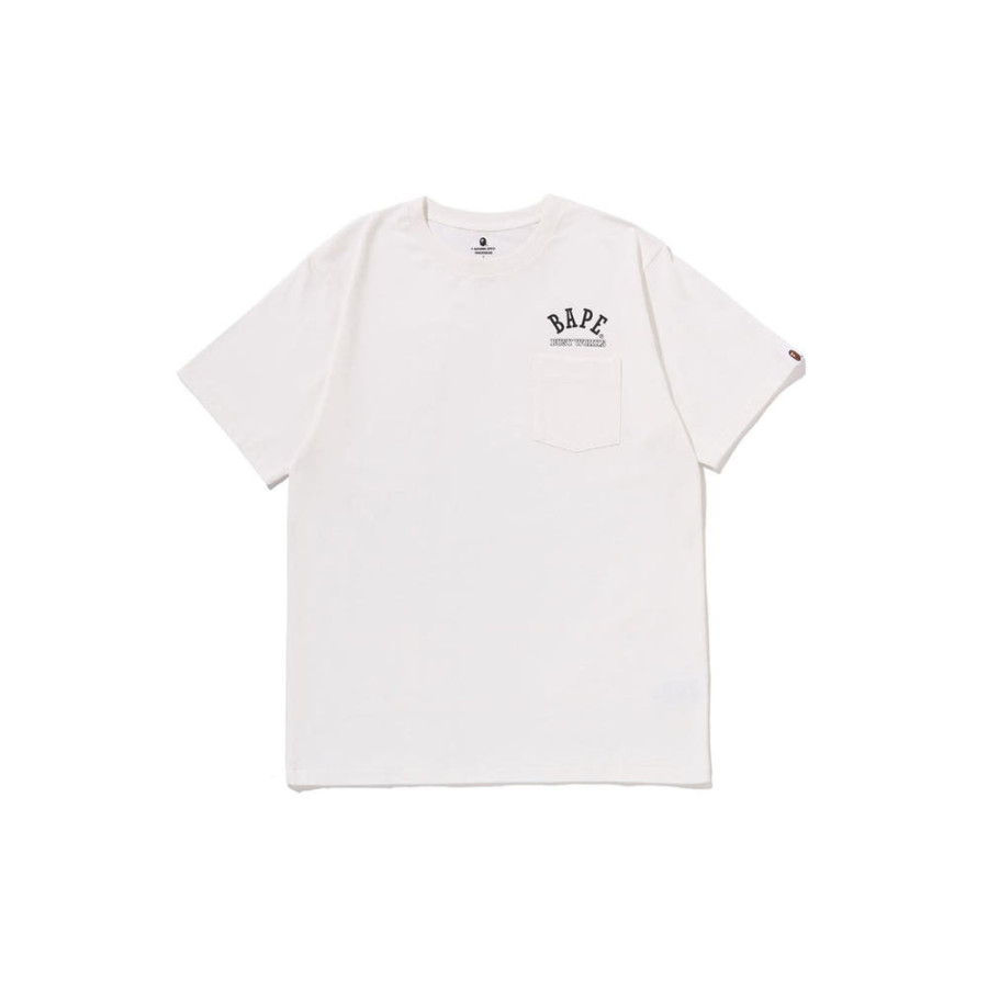 베이프 BAPE 2피스 반팔 티 언더웨어 화이트 1L70183007