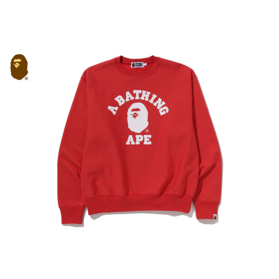 베이프 클래식 컬리지 크루넥 스웨트셔츠 4컬러 1L70113003