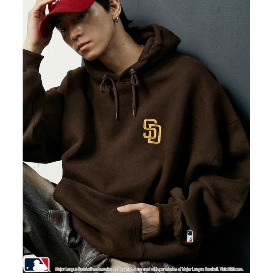 퍼블럭스 MLB 별주 스웨트 서클 로고 후드티 3컬러 3110220800051