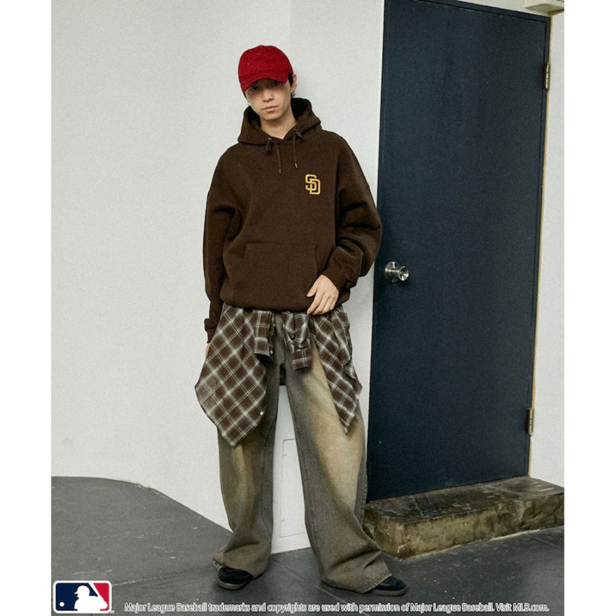 퍼블럭스 MLB 별주 스웨트 서클 로고 후드티 3컬러 3110220800051