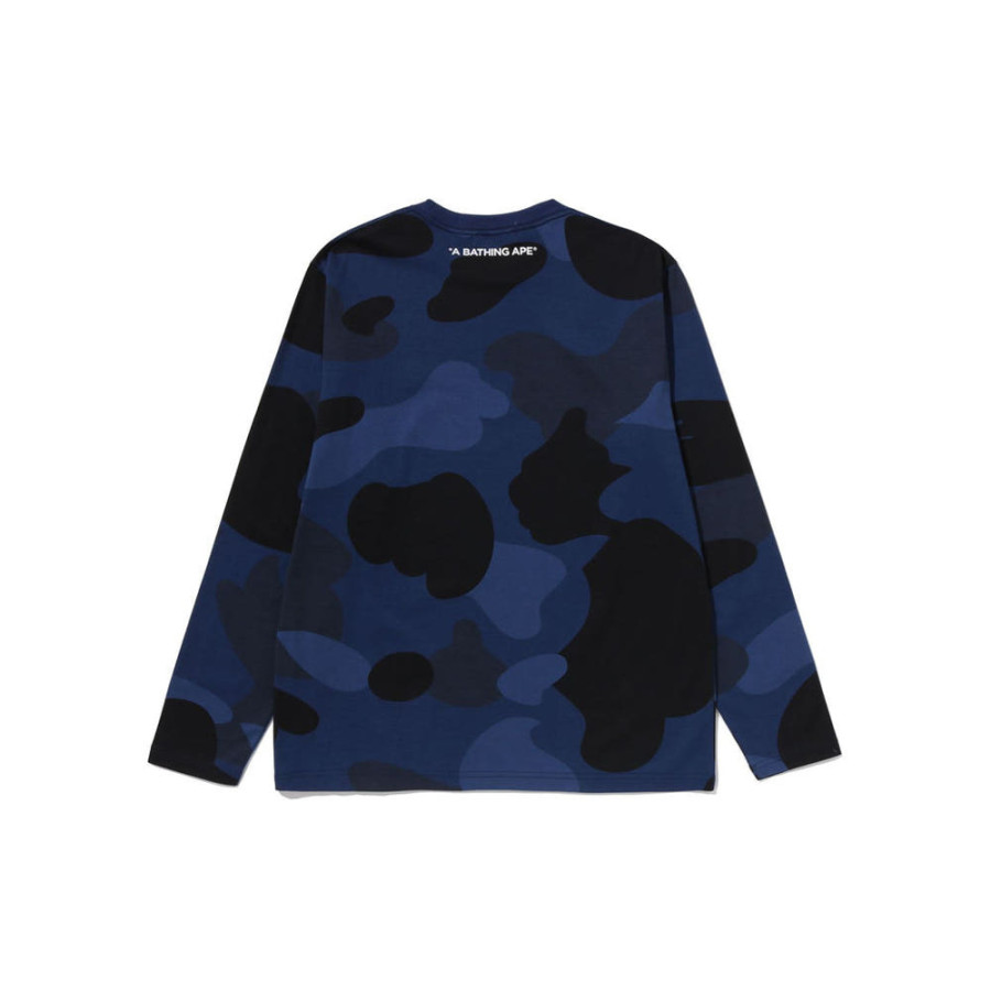 베이프 메가 컬러 카모 원 포인트 롱슬리브 티셔츠 3컬러 1L80111008