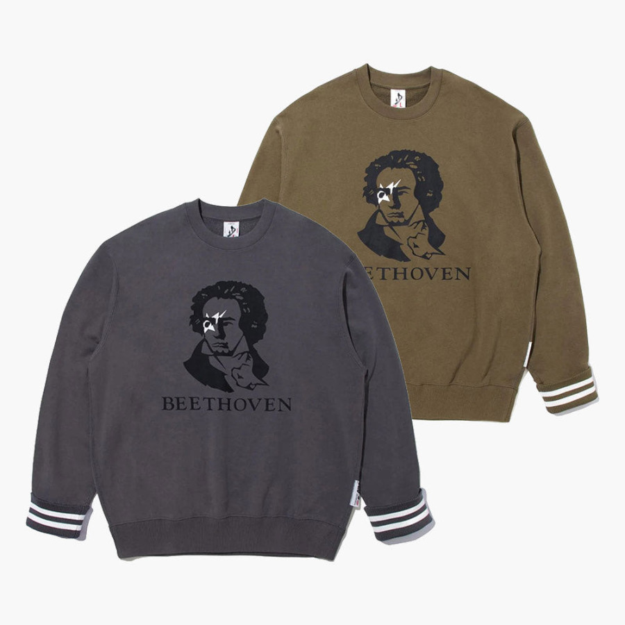 베이프 카즈키 쿠라이시 베토벤 크루넥 스웨트셔츠 2컬러 1L83113902