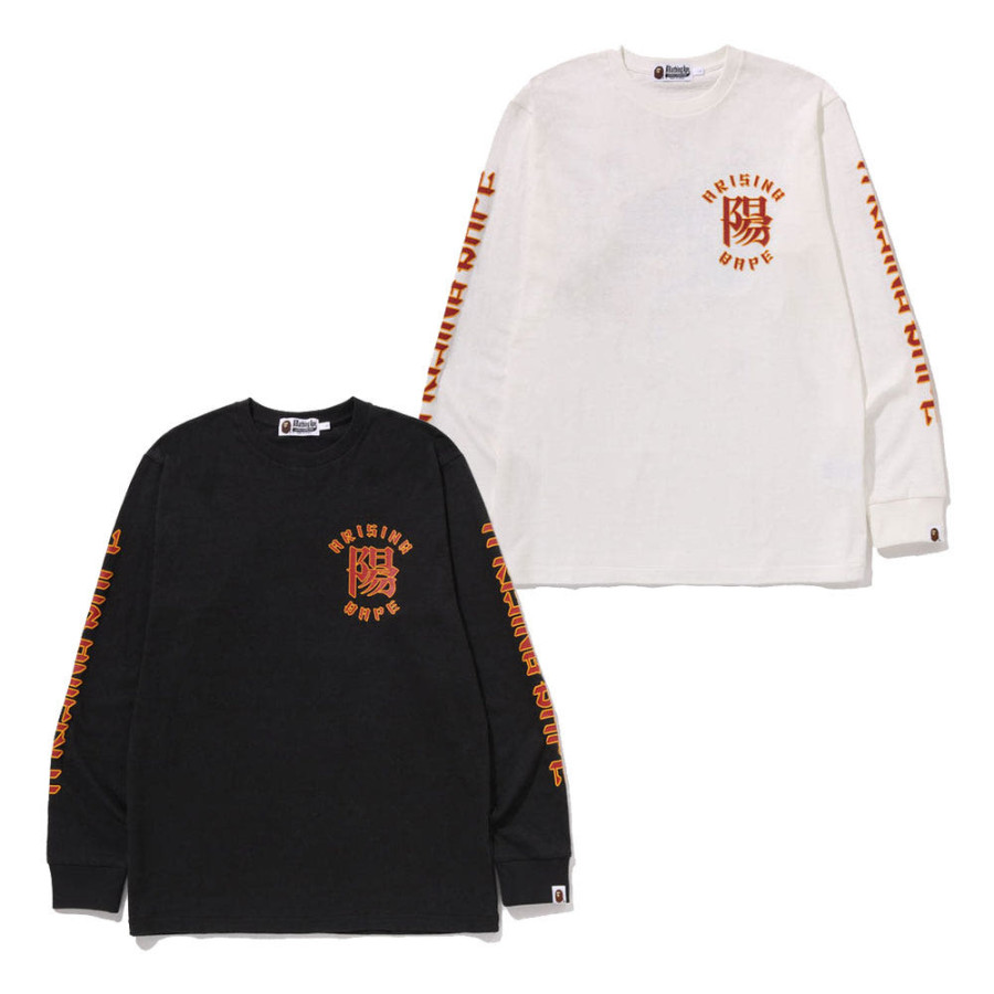 베이프 어 라이징 베이프 롱슬리브 티셔츠 2컬러 1L70111001