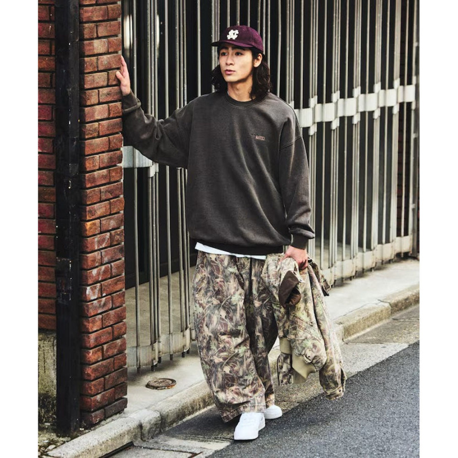 프릭스스토어 노티카 피그먼트 가공 히든 로고 크루넥 스웨트 3컬러 1023207500601