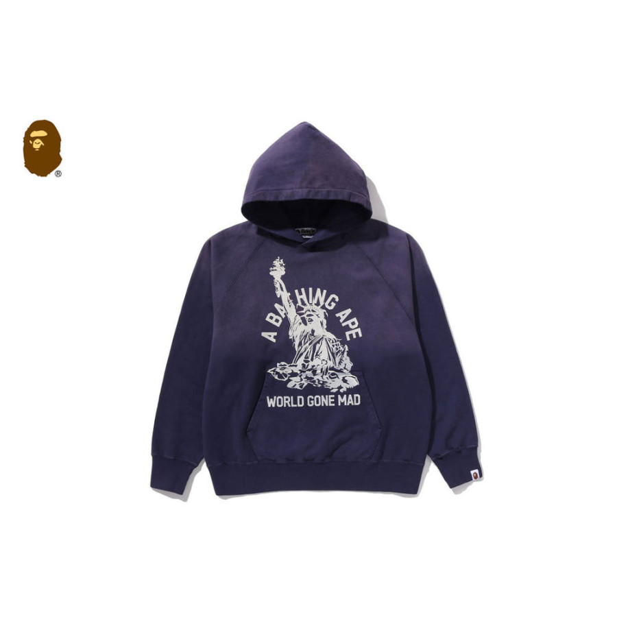 베이프 디스트로이 워시드 릴렉스핏 풀오버 후디 후드티 3컬러 1L80114002