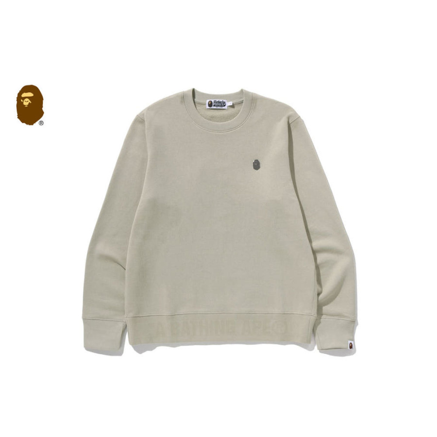 베이프 원포인트 크루넥 스웨트셔츠 4컬러 1L80113306