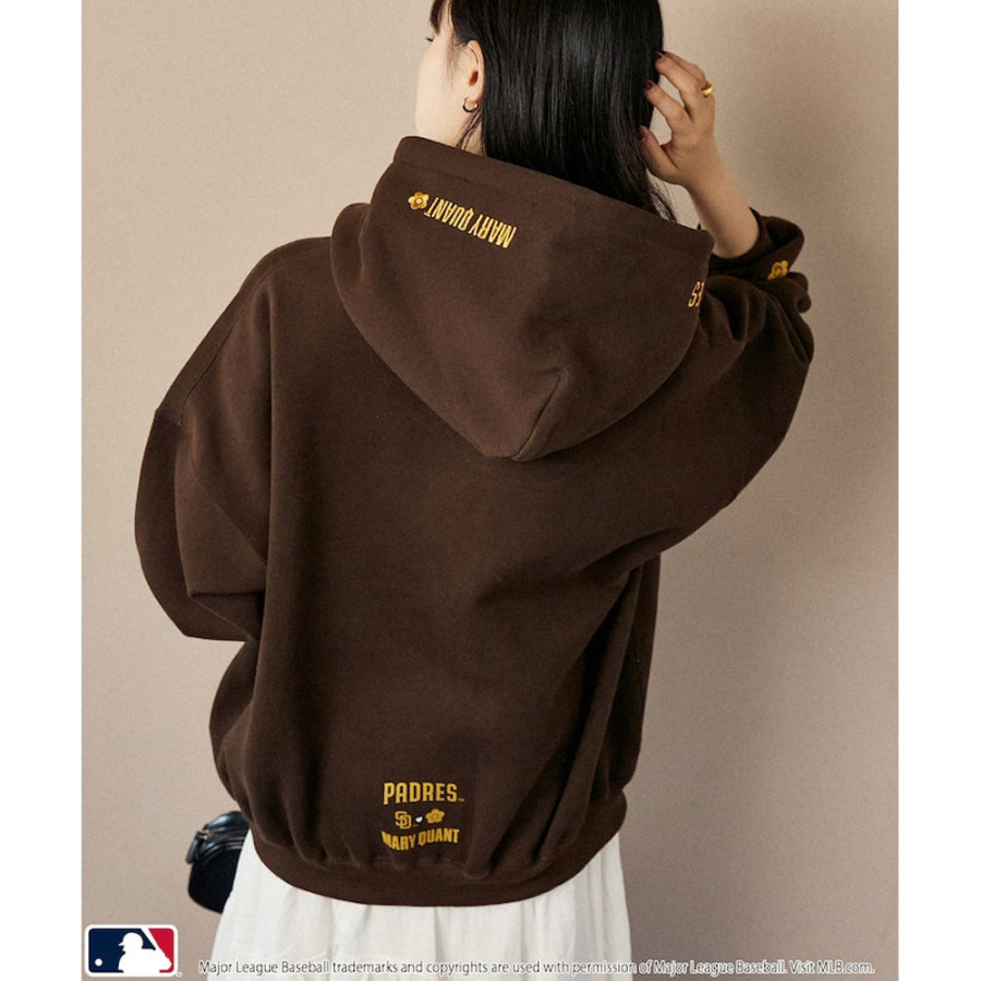 퍼블럭스 MARY QUANT 자수 스웨트 후디 3컬러 3110375300002