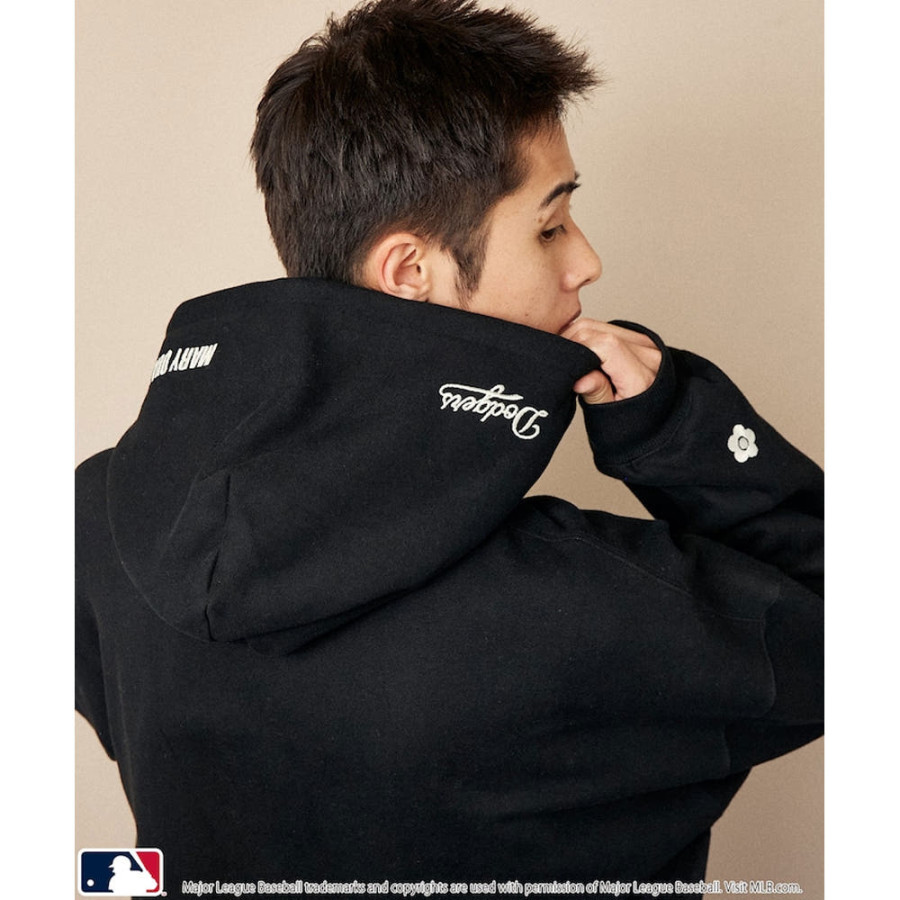 퍼블럭스 MARY QUANT 자수 스웨트 후디 3컬러 3110375300002