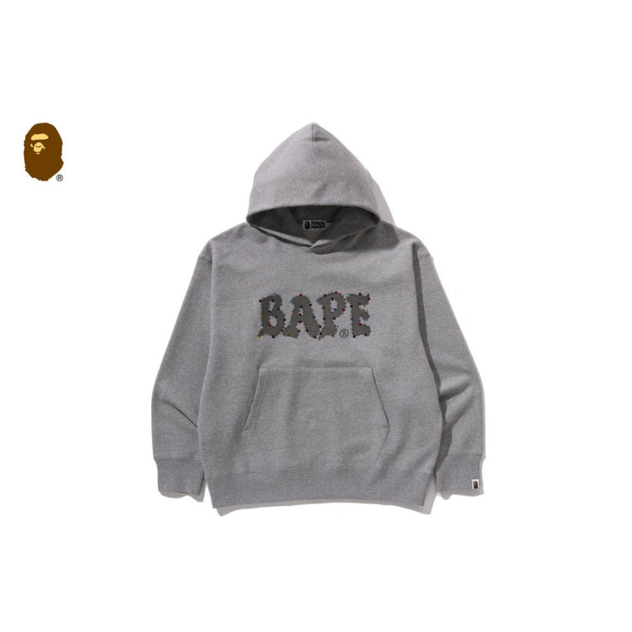 베이프 컬러스톤 베이프 릴렉스핏 풀오버 후디 2컬러 1L80114004