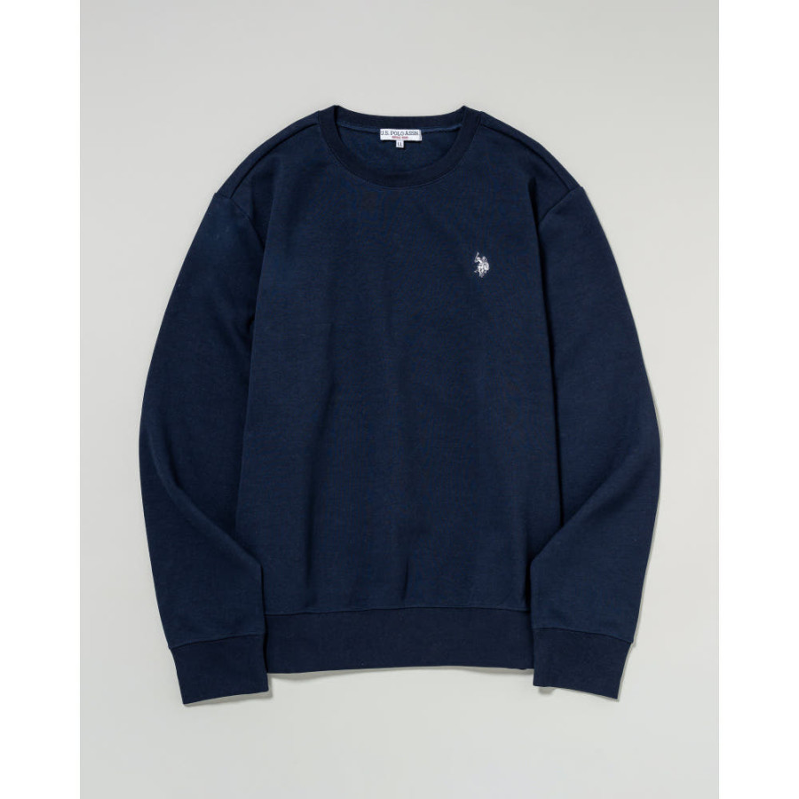 U.S. POLO ASSN. 유에스폴로에센 더블 호스맨 자수 스웨트 4컬러 PLM53328