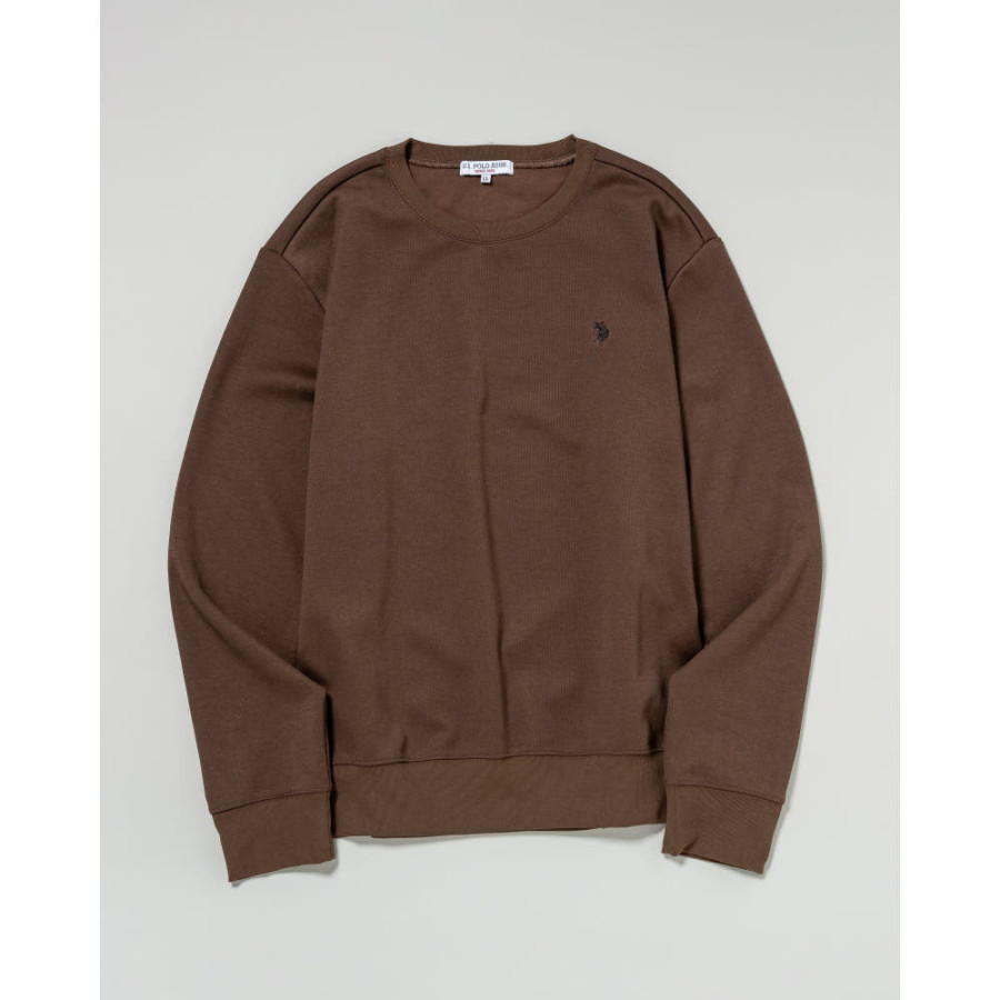U.S. POLO ASSN. 유에스폴로에센 더블 호스맨 자수 스웨트 4컬러 PLM53328
