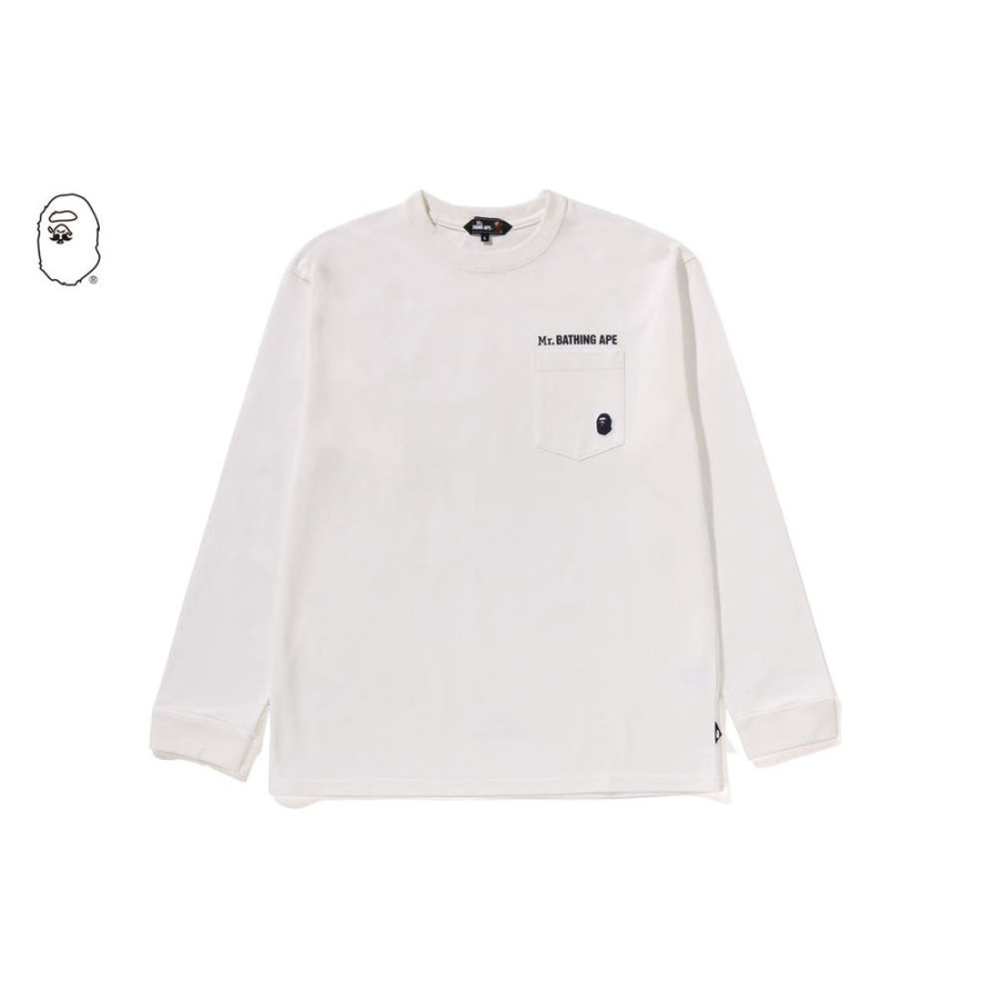 베이프 롱슬리브 포켓 티셔츠 2컬러 7L70111302