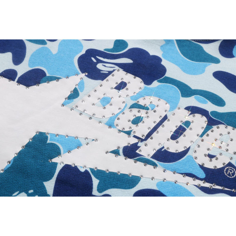 베이프 ABC 카모 라인스톤 스타 크루넥 스웨트 셔츠 2컬러 1L80113013