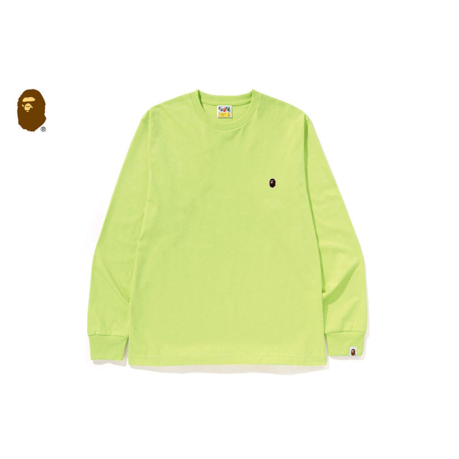 베이프 원포인트 롱슬리브 티셔츠 5컬러 1L80-111-002