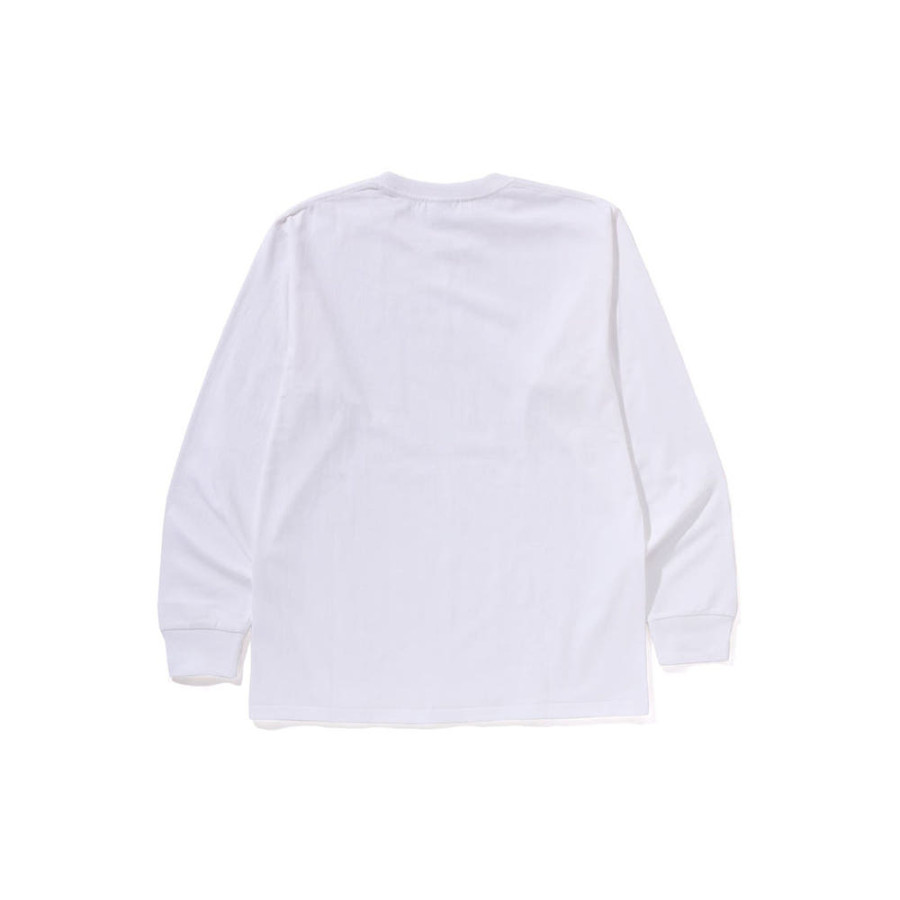 베이프 원포인트 롱슬리브 티셔츠 5컬러 1L80-111-002