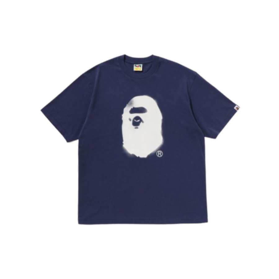 베이프 스프레이 프린트 에이프 헤드 릴렉스 핏 티셔츠 3컬러 1L80110334