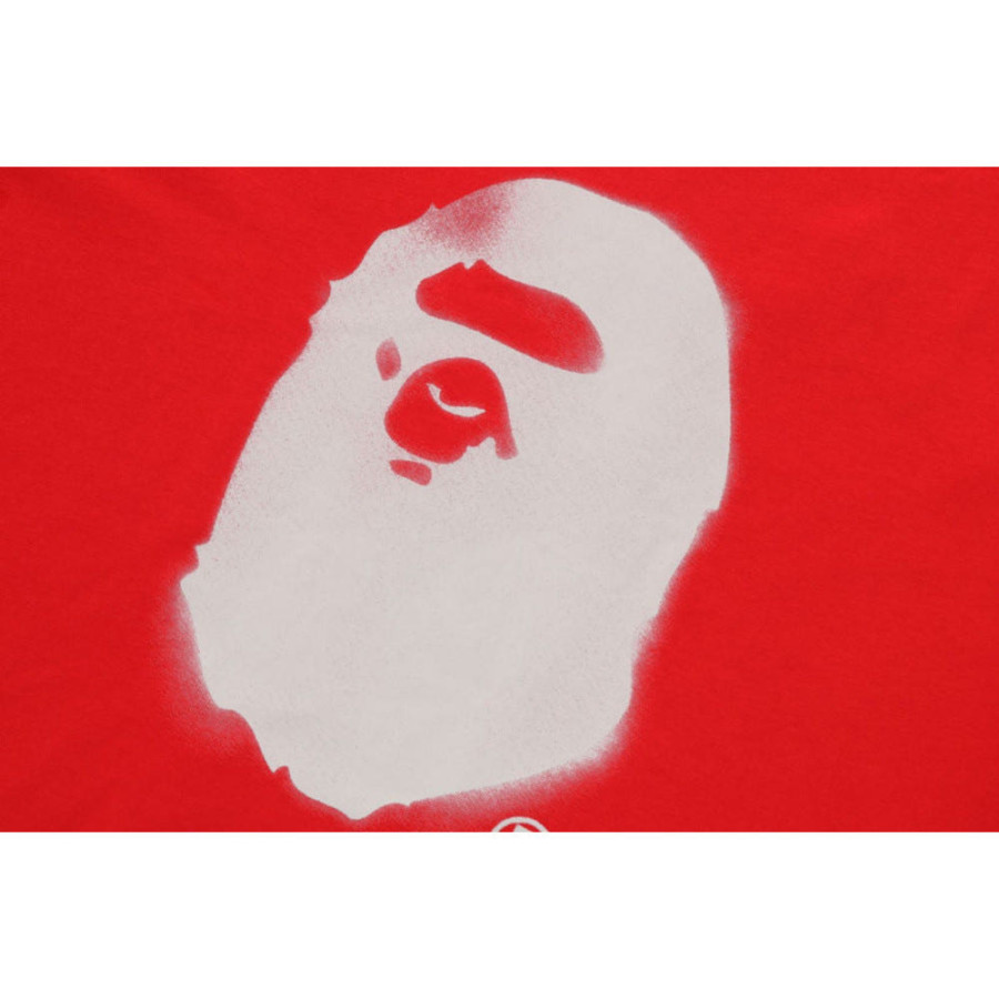 베이프 스프레이 프린트 에이프 헤드 릴렉스 핏 티셔츠 3컬러 1L80110334