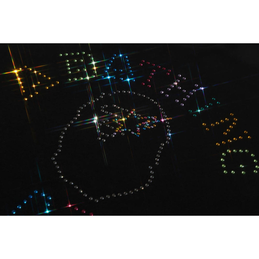 베이프 라인스톤 콜리지 릴렉스 핏 티셔츠 2컬러 1L80109313