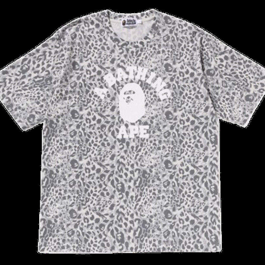 베이프 와일드 레오파드 패턴 칼리지 릴렉스핏 티셔츠 3컬러 1L80109004