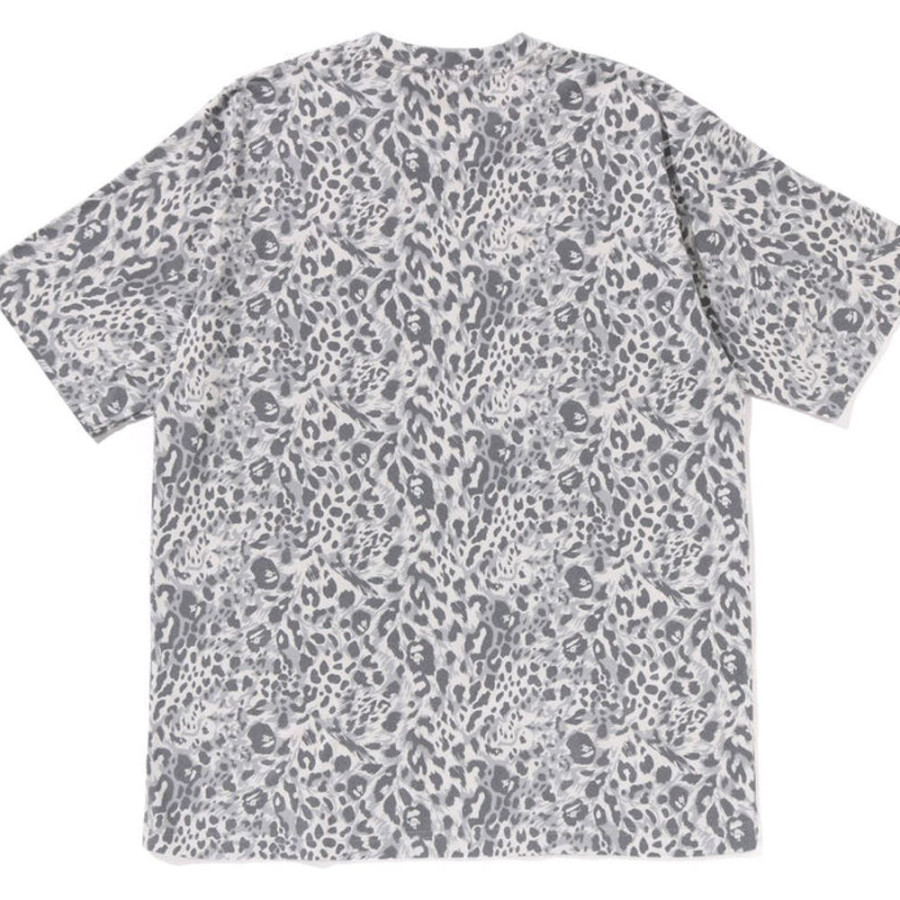 베이프 와일드 레오파드 패턴 칼리지 릴렉스핏 티셔츠 3컬러 1L80109004