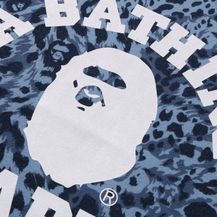 베이프 와일드 레오파드 패턴 칼리지 릴렉스핏 티셔츠 3컬러 1L80109004