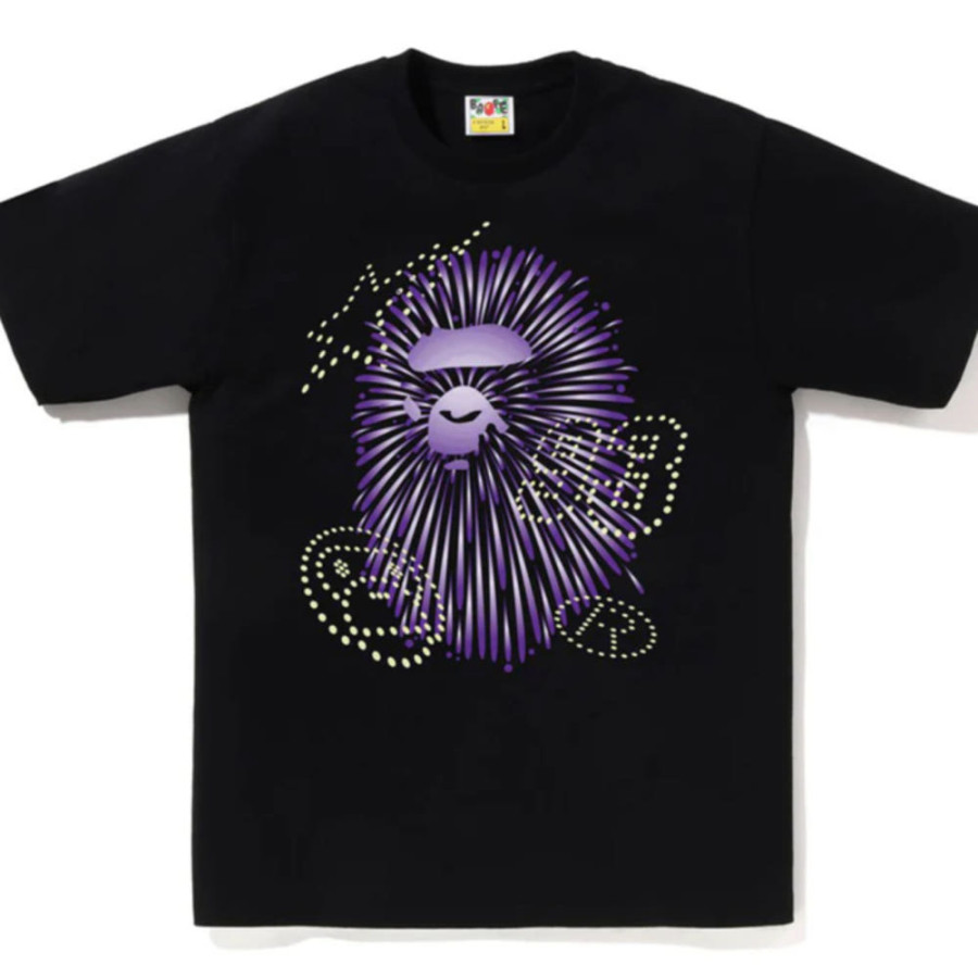 베이프 파이어워크 에이프 헤드 티셔츠1 2컬러 1L72110024